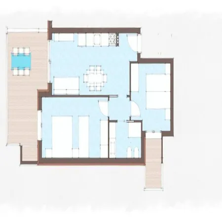 Airy Featuring Private Terraces *